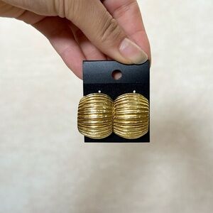 Gold Texture Earrings